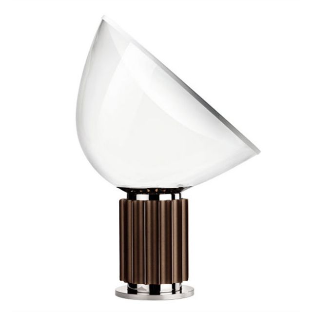 Flos Taccia Small Lampe à poser en aluminium LED 16W H 48,5 cm