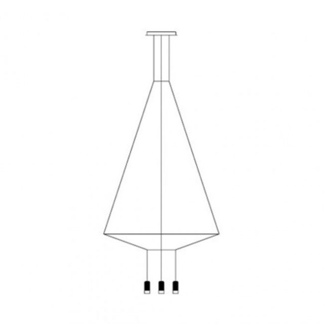 Vibia Wireflow 6 luci Lampe à suspension LED 22,2W L 110 cm