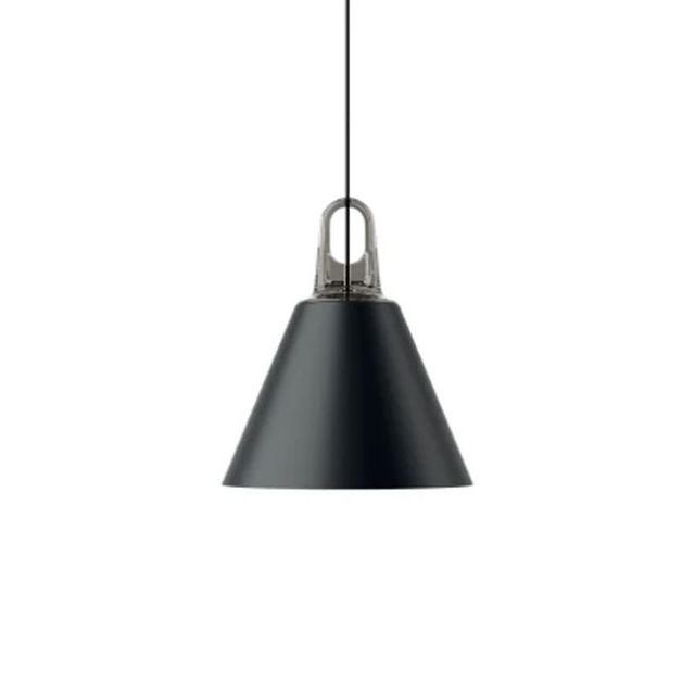 Lodes Cone Lampe à suspension en métal Nero 1 x E27 Ø28 cm