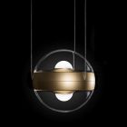 Cini&Nils lampe suspendue Sferico Sospeso transparent LED 18W Ø 14 cm