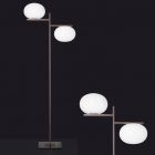 Oluce Lampe de sol Alba E27 H 172 cm 2 lumières Dimmable