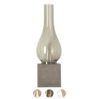 Karman Applique Amarcord 1 luce E27 L 10.5 cm base ciment gris taupe