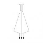 Vibia Wireflow 6 luci Lampe à suspension LED 22,2W L 110 cm