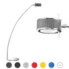 Cini&Nils lampadaire Componi200 Curva 1 luce B15d H 180 cm