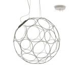 Fabbian Lampe à Suspension Giro LED 17W Ø 67 cm Anthracite