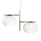 Oluce Lampe à Suspension Alba L 62,5 cm 2 lumières E27 