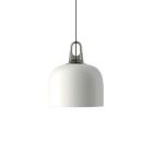 Lodes Bell Lampe à suspension en métal Bianco 1 x E27 Ø28 cm