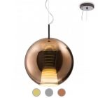 Fabbian Lampe suspension Beluga Royal Ø 30 cm LED 17W dimmable