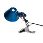 Artemide Tolomeo Micro Pinza Clamp Lamp 1 Lumiére 46W H 20 cm Halo Bleu