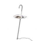 Martinelli Luce Lampadaire, table basse, plateau Clochard 3W LED H 98 cm