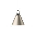 Lodes Cone Lampe à suspension en métal Champagne 1 x E27 Ø28 cm