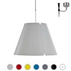 Luceplan Lampe à suspension avec canne télescopique Costanza 1 Lumière E27 Ø 40 cm 