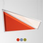 Artemide Flexia Lampe à suspension en fibres recyclées LED 65W L 127 cm