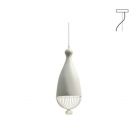 Karman Lampe à suspension en céramique et métal Le Trulle E27 Ø 26 cm