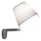 Artemide Melampo Applique pas d'interrupteur 1 Ampoule H 35 cm Gris aluminium