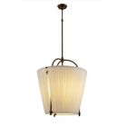 Aldo Bernardi Lampe à suspension avec diffuseur en tissu Rangiroa E27 L 36 cm