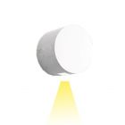 Artemide Outdoor Effetto Tondo Applique LED 1 Faisceau étroit 4W Ø16 cm IP65 Gris-Blanc pour extérieur et jardin