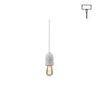 Karman Lampe à suspension en céramique et métal Sherwood E27 Ø 8 cm