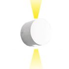 Artemide Outdoor Effetto Tondo Applique LED 2 Faisceaux étroites  7W Ø16 cm IP65 Grigio-Bianco pour extérieur et jardin