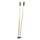 Viabizzuno lampadaire Bamboo LED 34.8W+4.4W H 216 cm