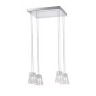 Fabbian Lampe à suspension multiple Vicky G9 4 lumières L 42 cm 